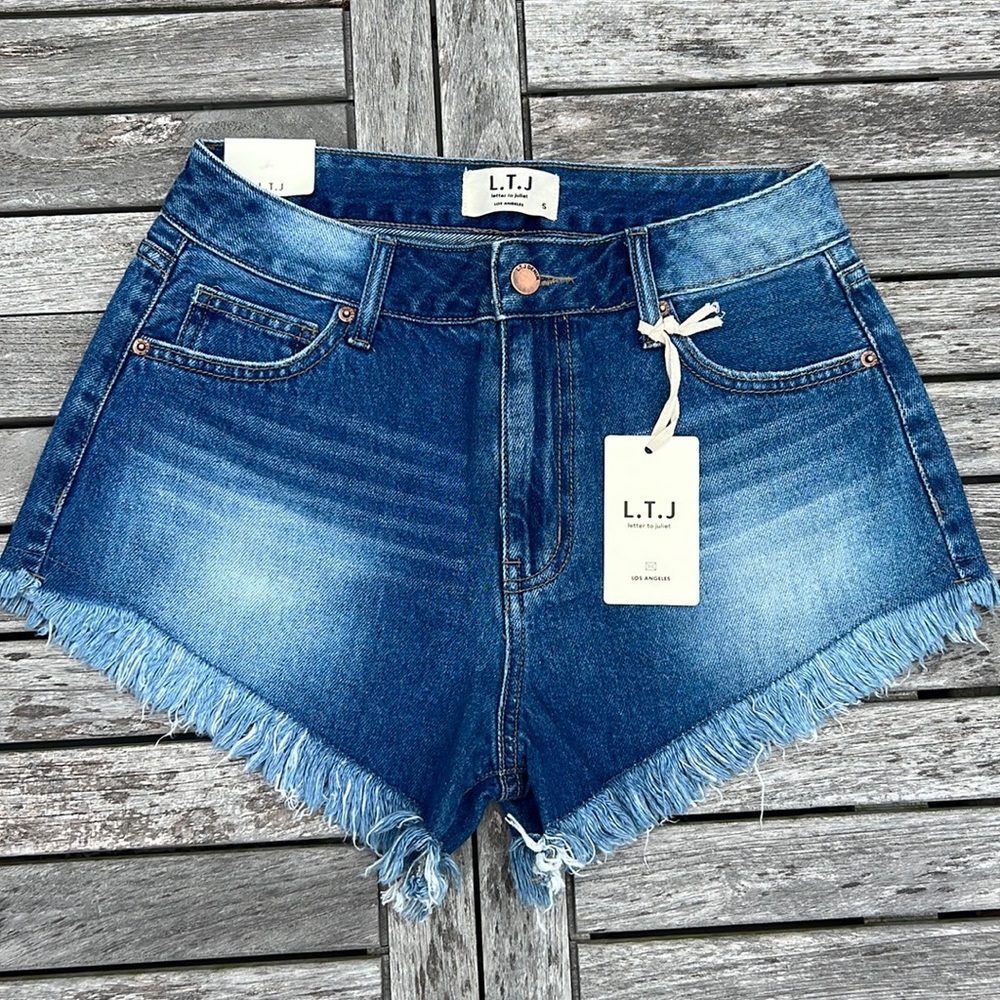 NWT LTJ letter to Juliet frayed hem cut off small